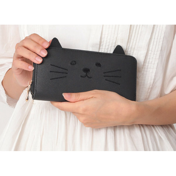 カワイイねこ長財布 グレージュ 商品詳細 マイ グリーンスタンプ ポイントサービス