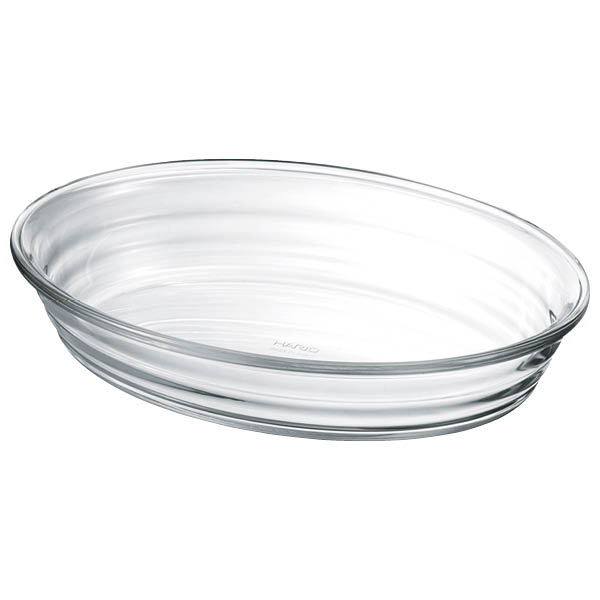 ハリオ　耐熱ガラス製皿　オーバル