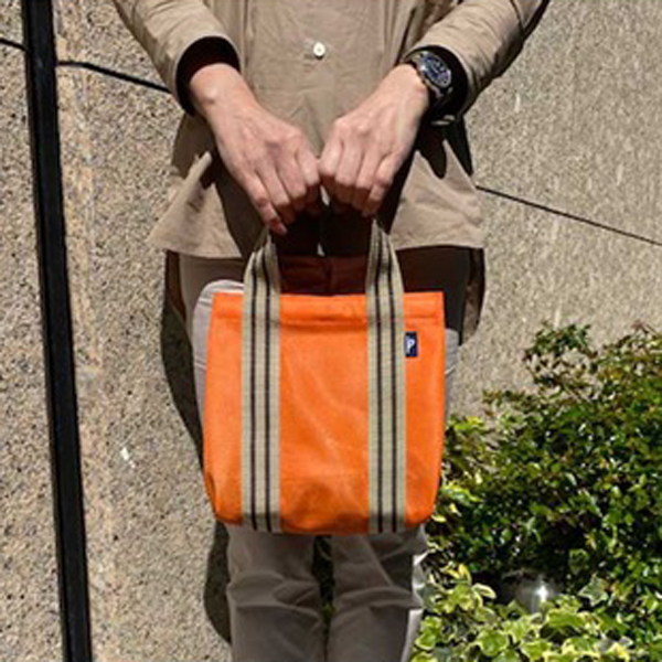 メッシュバッグ オレンジ