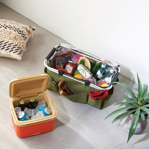 キャンプス 保冷温アクティブバスケット グリーン