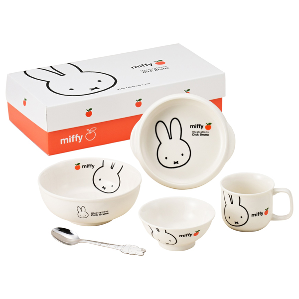 ミッフィーアップル　お子様食器ギフトセット