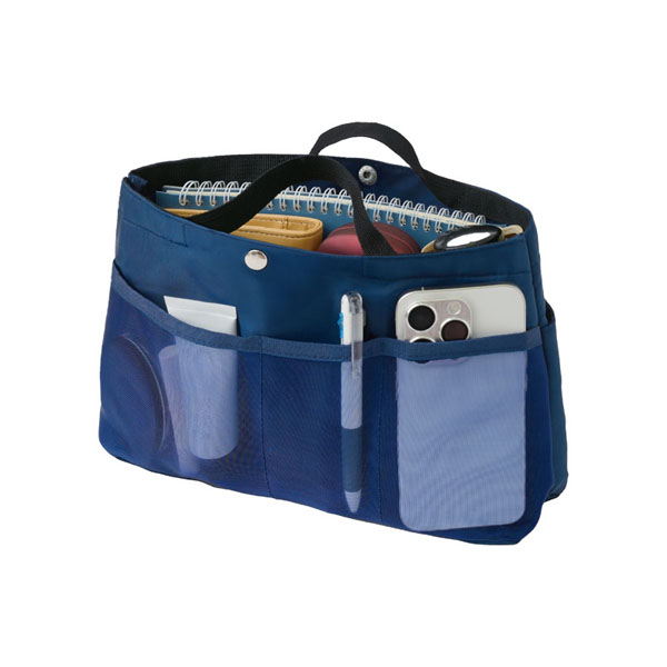 すっきり収納バッグインバッグ ネイビー