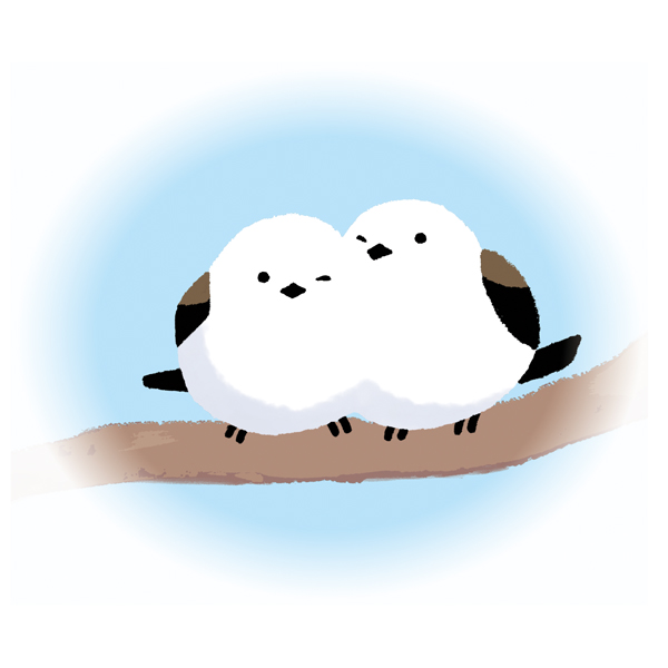 かわいい　シマエナガのトイレふたカバー